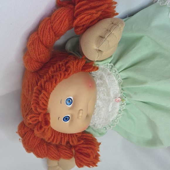 Cabbage Patch Kid Doll Vintage 1985 Original Outfit One Tooth Redhead Blue Eyes - Picture 4 of 13